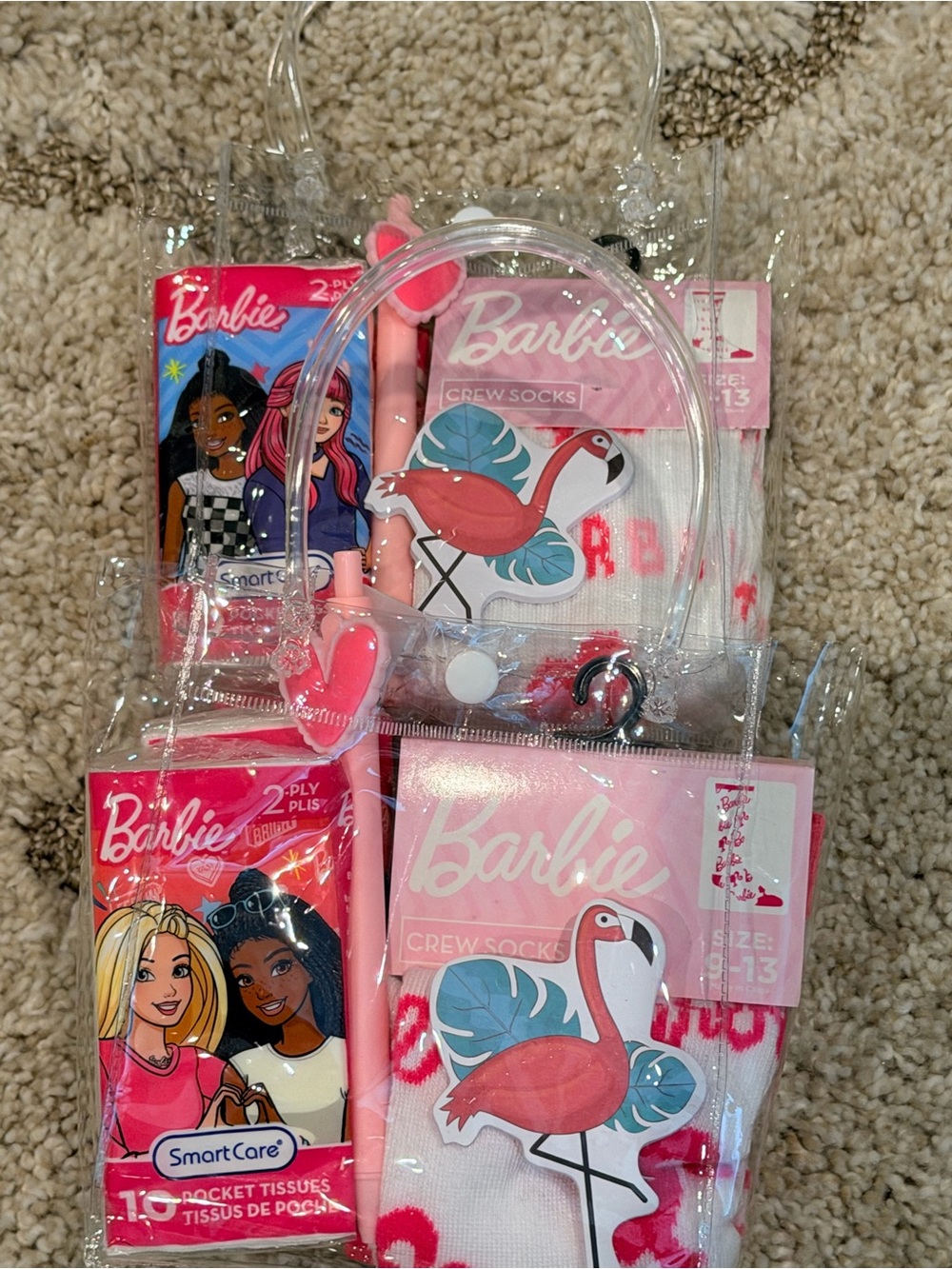 2 Barbie Pink & White gift sets